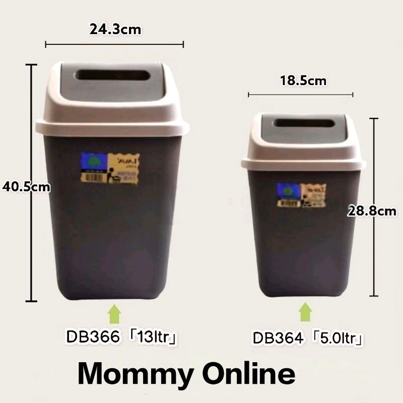 LAVA Swing Dustbin Tong Sampah Bin DB364 DB366