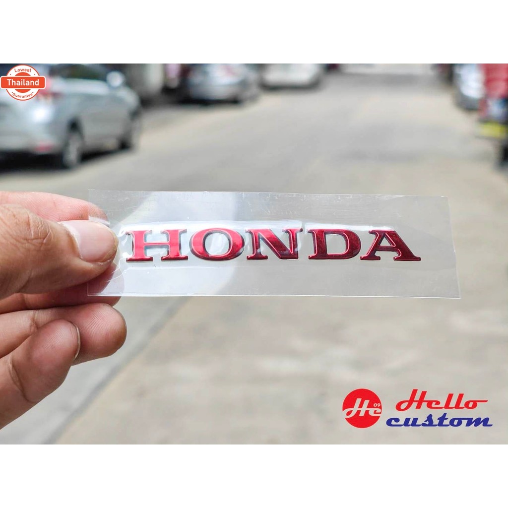 สติ๊กเกอร์ โลโก้ HONDA + LEAD สีแดง price 1 อัน สำหรั LEAD125 แท้ศูนย์เวียดนาม LEAD 125