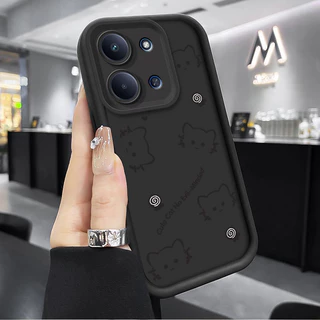 แมวน่ารักเคสโทรศัพท์สําหรับ Redmi 15C 14C 13C Redmi15C 15 C 4G 6.9 "2025 กรณีหรูหรา Matte ซิลิโคนกันกระแทกฝาครอบป้องกัน
