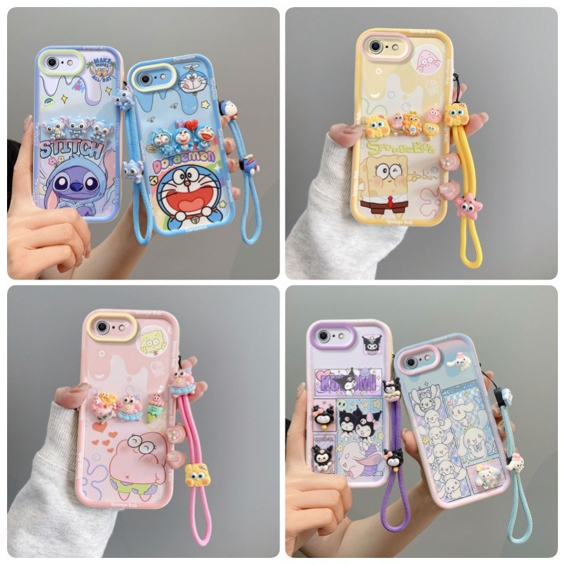 เคส Iphone 6s Iphone 6 Iphone 7 Iphone 8 Iphone se2(2020) Iphone se3(2022) เคส TPU เคสโทรศัพท์ตุ๊กตาสามมิติมีสไตล์และน่ารัก xxddxl