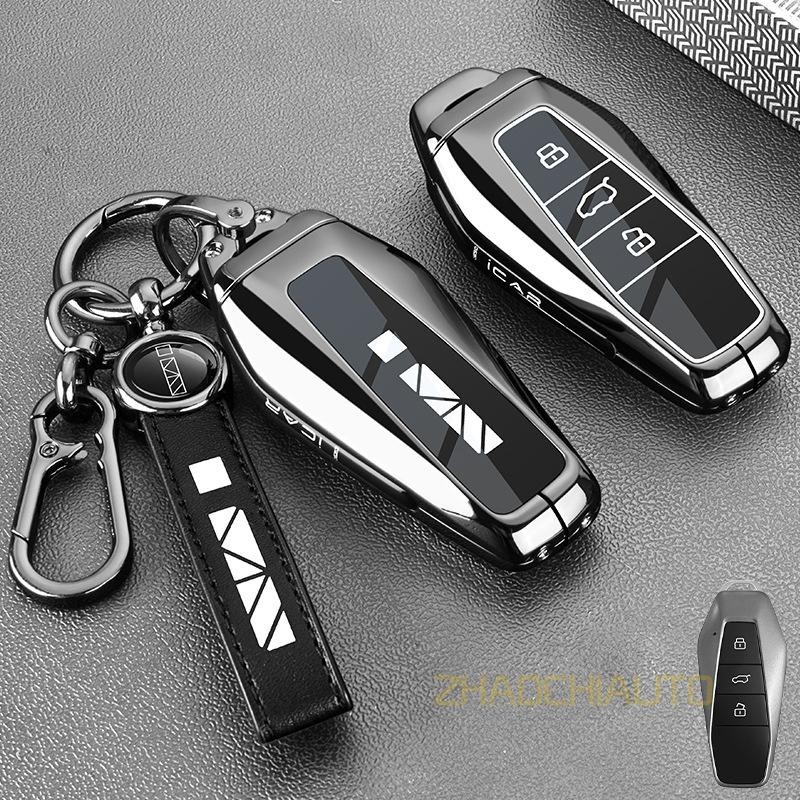 รถ Remote Key สําหรับ Chery JAECOO 6 EV Chery ICAR03 J6 iCAR03t, สังกะสีอัลลอยด์ป้องกันเต็มรูปแบบปลอ