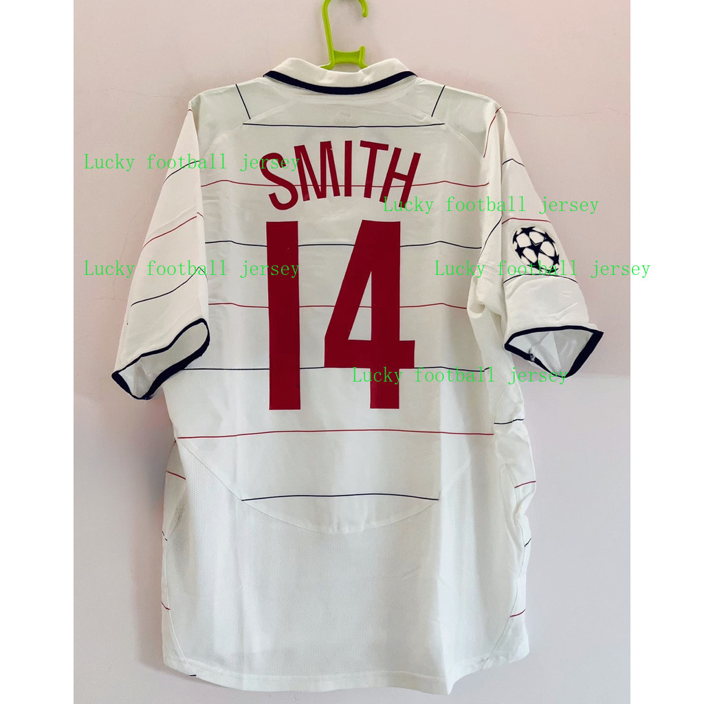 2003/05 Man chester Un ited Away Soccer Jersey RONALDO ROONEY Thailand Retro Men เสื้อฟุตบอล