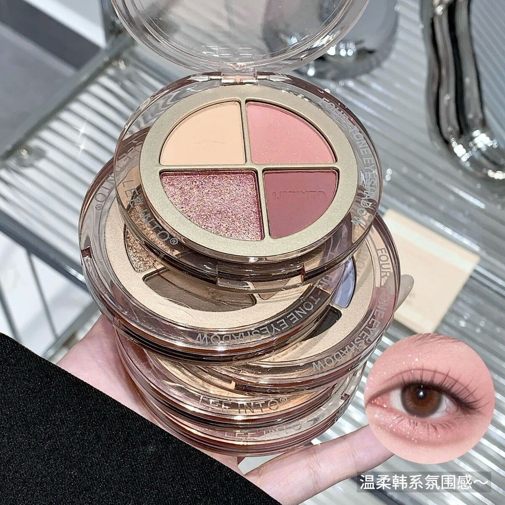 Sober Life ins Super Flashing Four-Color Eyeshadow Palette Pearlescent Matte Earth Color Atmosphere 