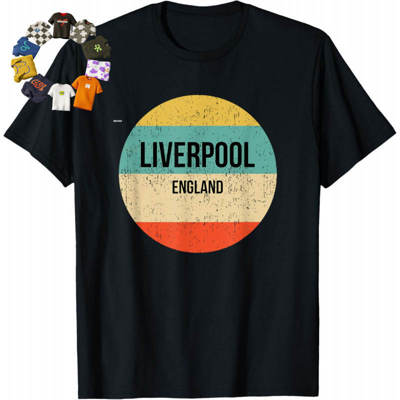 เสื้อยืดLiverpool England ทำจากเนื้อผ้าCotton 100% สไตล์แฟชั่น สำหรับทุกเพศ ระบายอากาศได้ดี