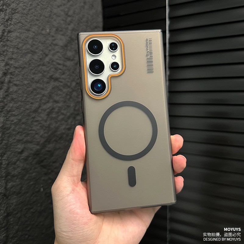 เคสโทรศัพท์แม่เหล็กโปร่งแสง Samsung Note 20 Ultra S25FE S24FE S23FE S22FE S21FE S20FE บางเฉียบกระจายความร้อนมีน้ําค้างแข็งฝาครอบป้องกัน Simple PC เปลือกแข็ง