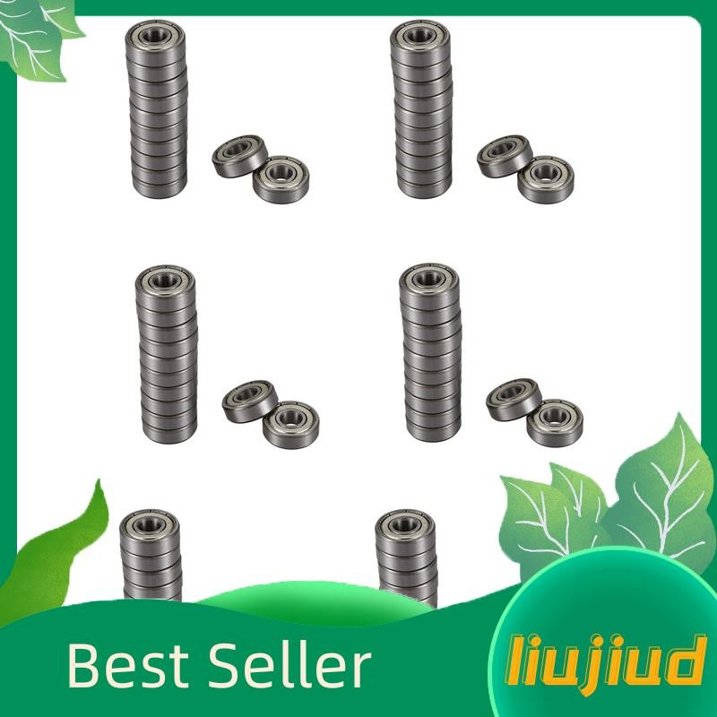 liujiud.th72 ชิ้น 608Z 22mm x 8mm x 7mm Single Row Deep Groove Ball Bearing