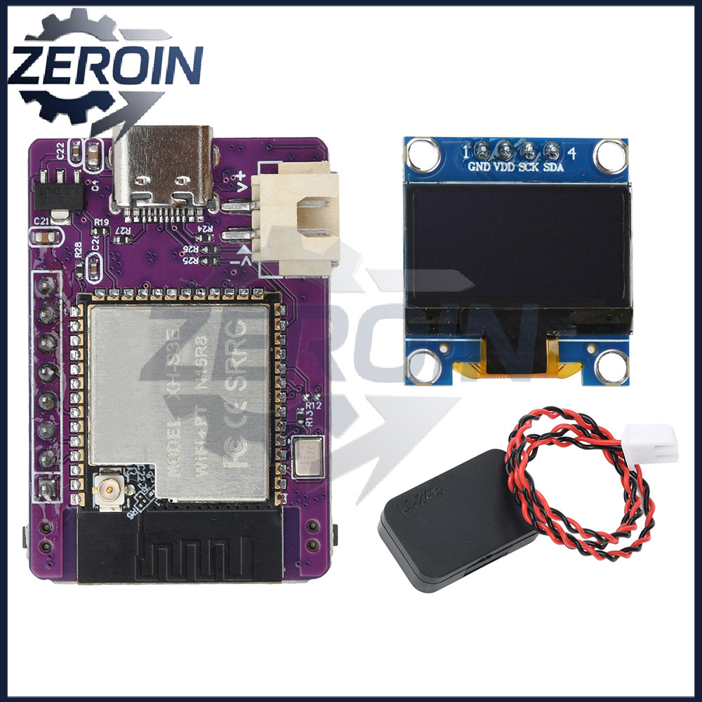 MINI ESP32-S3-N16R8 บอร์ดพัฒนา Xiaozhi Ai Voice Dialogue Robot Module พร้อมจอ OLED ขนาด 0.96 นิ้ว Type C