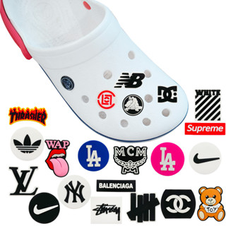21 ชิ้น/เซ็ตรองเท้า Charm MEIDJ ตัวติดรองเท้า Pvc ตัวการ์ตูน…