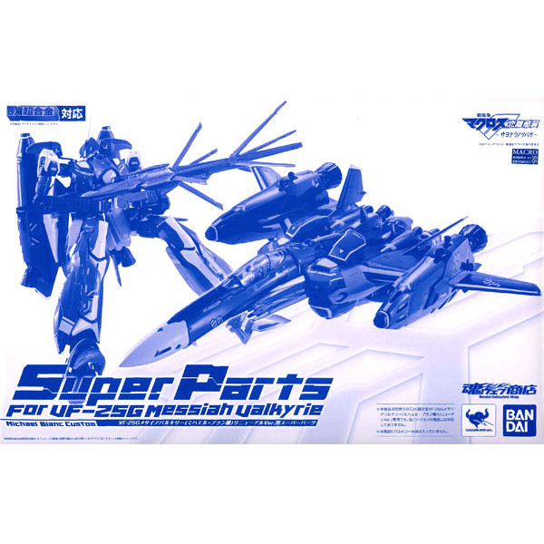 ญี่ปุ่นส่งตรง BANDAI DX Super Alloy VF-25G กระเป๋าเป้สะพายหลังอุปกรณ์เสริม Macross Macross F