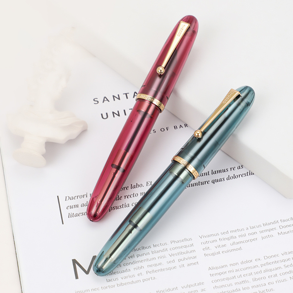 Jinhao (jinhao) 9019 Avenue Fountain Pen No. 40 Daming Tip ก้านหนาหมุนปากกาหมวกผู้ใหญ่การประดิษฐ์ตัว
