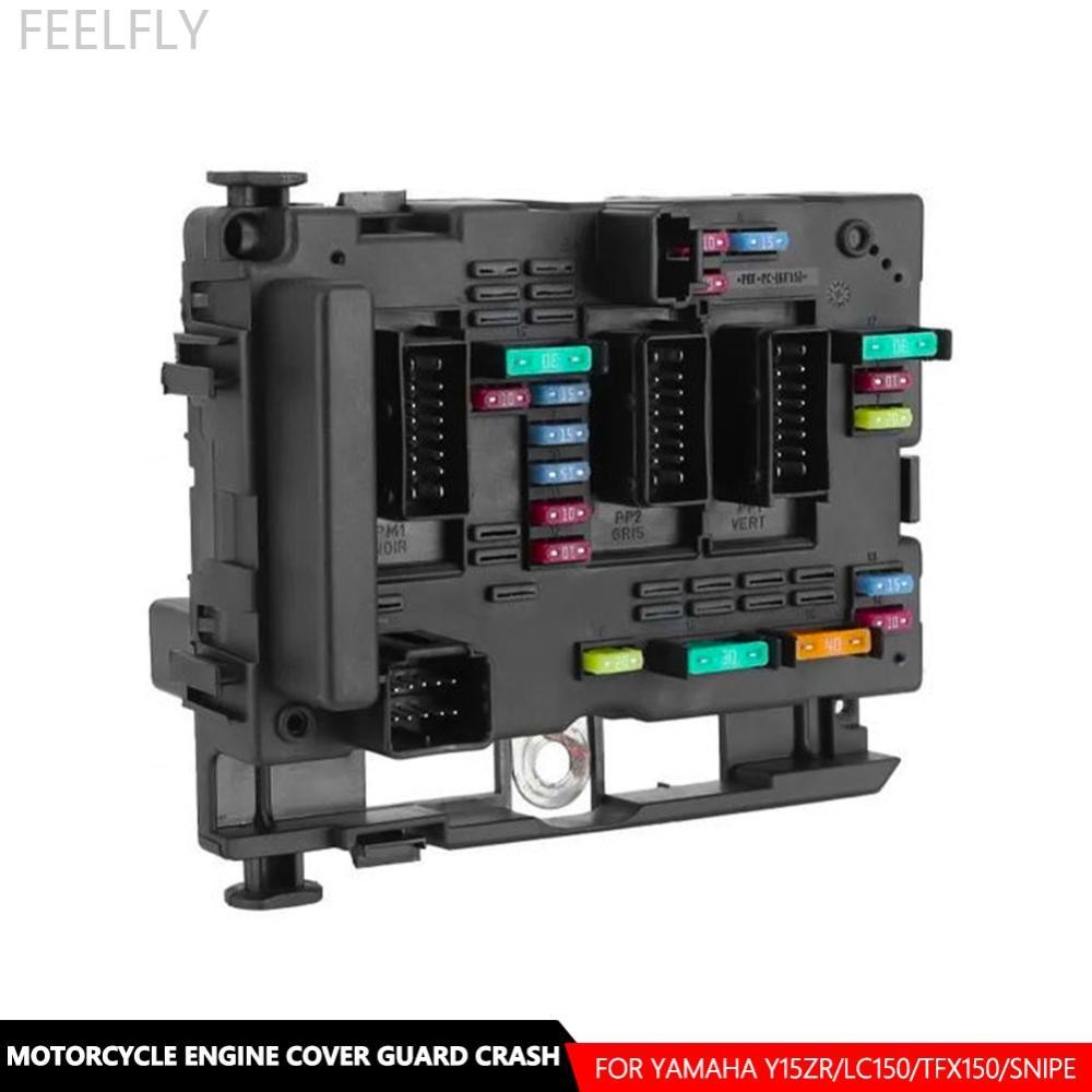 FEELFLY Car Fuse Box Unit Assembly ภายใต้ Bonnet 9657608580 BSM B5 6500Y1 สําหรับ Citroen C2 C3 C5 C