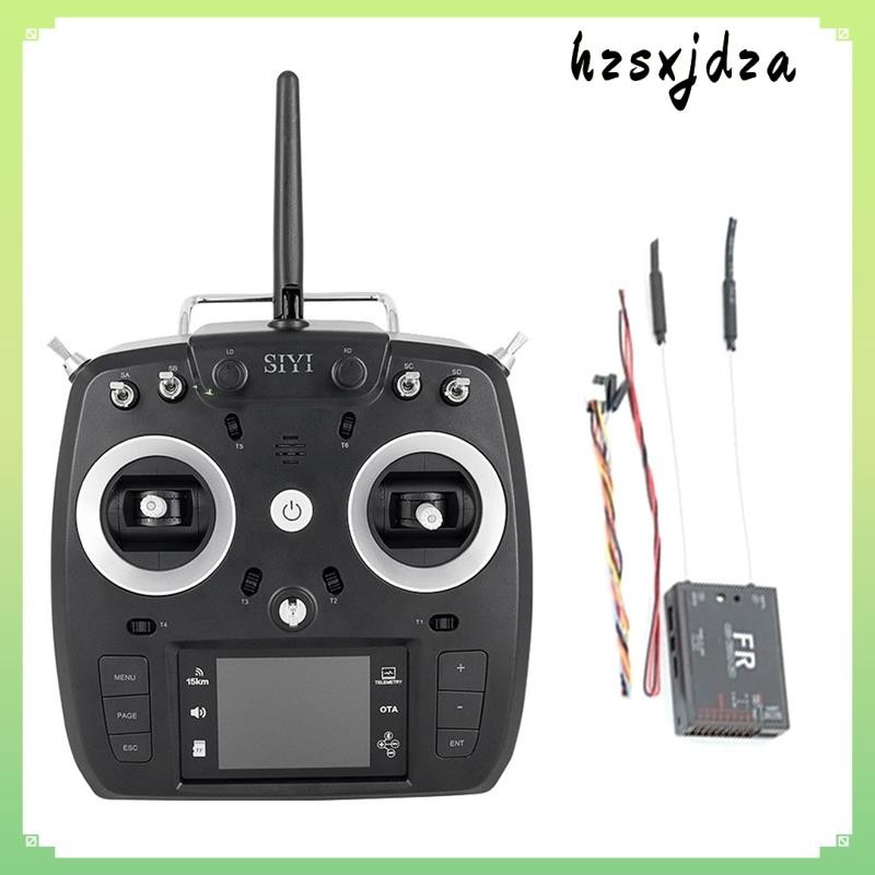 FT24 2.4GHz 12CH เครื่องส่งสัญญาณระยะไกลพร้อมตัวรับสัญญาณ FR OTA โดรนรุ่นรีโมทคอนโทรล 15KM Range B h