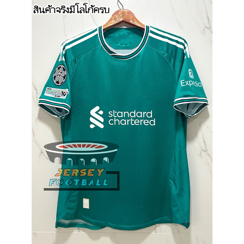 เสื้อกีฬาลิเวอร์พูล เกรด 2025/26 สไตล์เสื้อกันหนาว พร้อมชื่อและหมายเลขผู้เล่น UCL