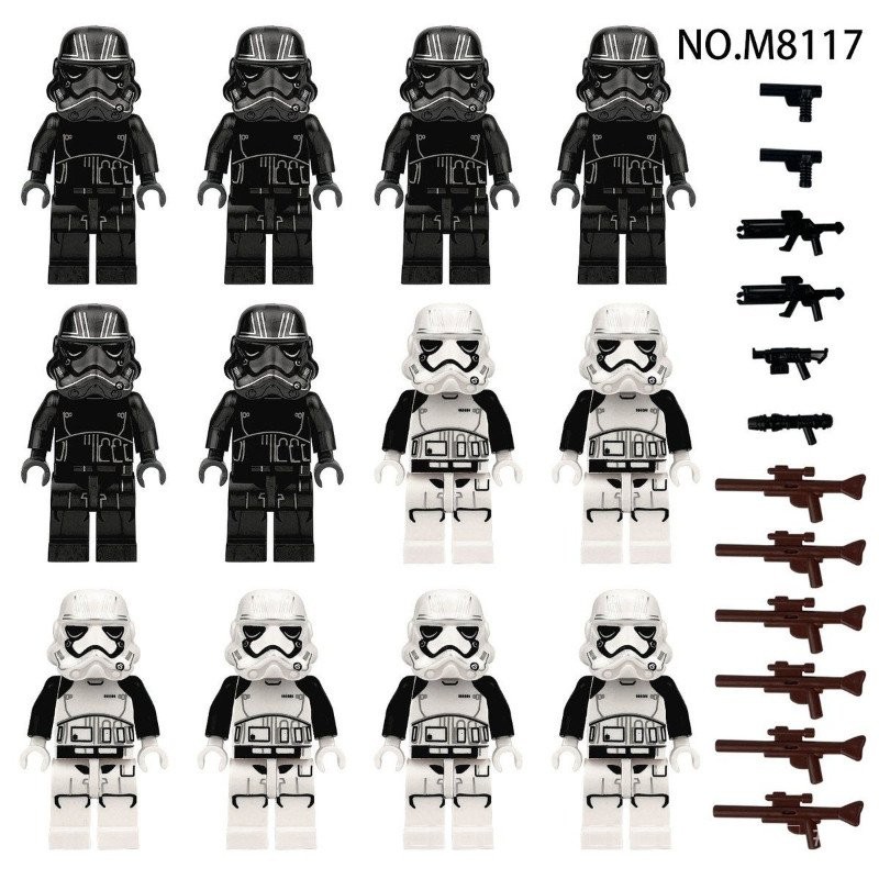 [ข้อเสนอพิเศษพร้อมสต็อกวันนี้] เข้ากันได้กับ Lego Star Wars Black Samurai White Samurai Clone Corps 