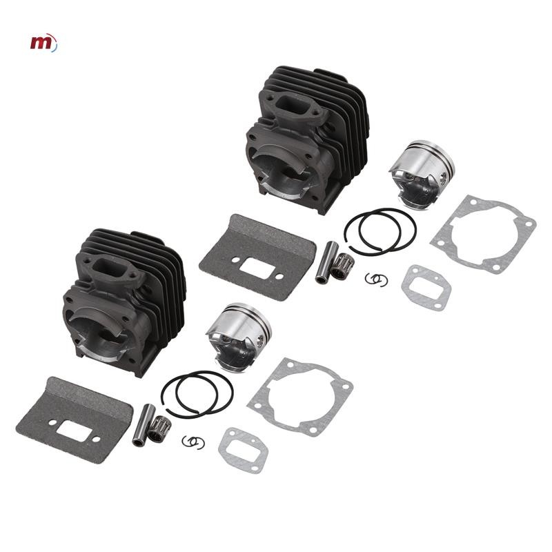 [nora_eugen.th]2 ชุด 44 มม.52CC กระบอก Assy 1E44F-5 44F-5 44-5 BG520 CG520 ชุดลูกสูบแหวนคลิป Rebuild