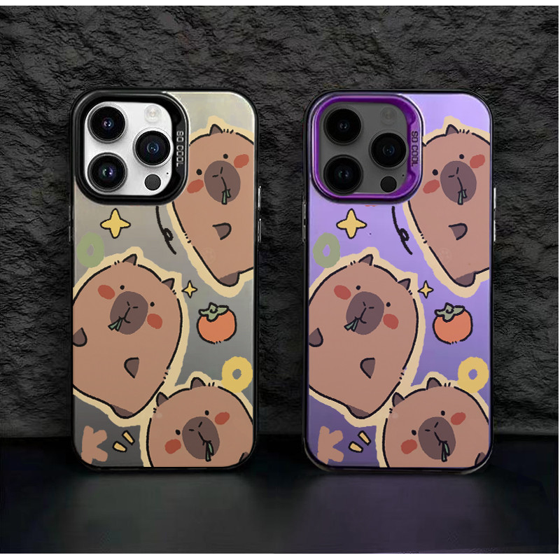 น่ารัก Guinea pig Csing HP Silver สี Mtte Premium Silver nti Jtuh Hrd Cse สําหรับ Relme NOTE 60 C53 