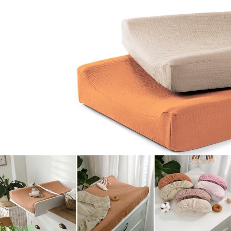 Feela 2 ชิ้นชุดผ้าอ้อมเด็กเปลี่ยน Pad Sleeve Case Reusable Nappy Changer Cover Soft