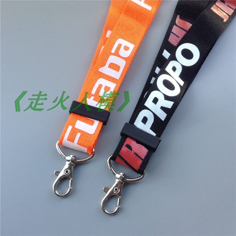 รีโมทคอนโทรล Lanyard Futaba JR สีดําสีส้มสายสลิง Lanyard MC6C Futaba JR World Flying