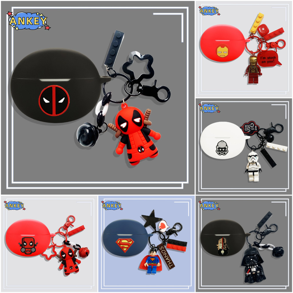 Case for OPPO Enco X3s Protective silicone Black Warrior Covers OPPO Enco Free 4 Bluetooth Earphone Shell Headphone PortEarphone