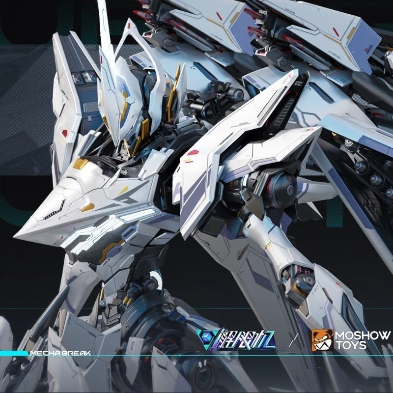 พร้อมสต็อก MOSHOW MOSHOW ชีวิตที่ยอดเยี่ยมเครื่องไม่จํากัด Spear Falcon สําเร็จรูปรุ่น Mecha