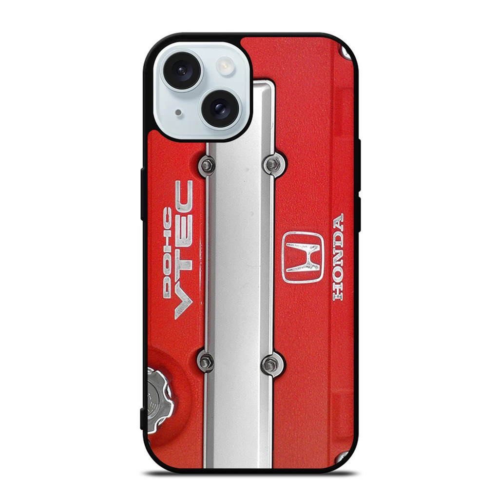 ฝาครอบป้องกันเครื่องยนต์ Dohc Vtec Honda เคส IPhone 16 15 Pro Max Plus Mini X