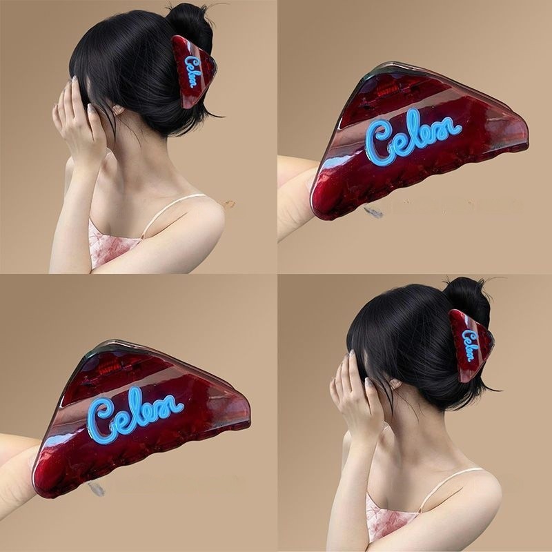 All-Match Girl Heart Grab Clip Simple Hair Grab High-End Temperament Shark Clip