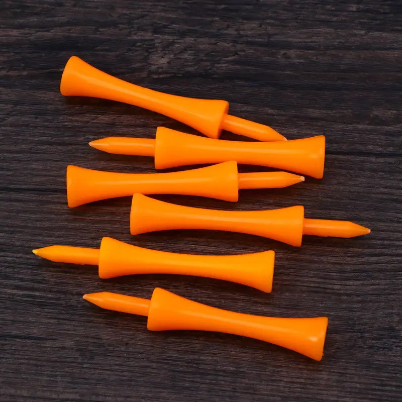 50pcs 70mm Large Castle Tees ABS Plastic Golf Castle Tees (Orange) Golf Accessories Golf Balls Castl