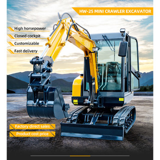 HENGWANG ❤ Mini Excavator 2.5 ton EPA Farm New Crawler 1.7ton 2ton 3.5ton Cabin Small Digger Micro Bagger Mini ExcavatorNew