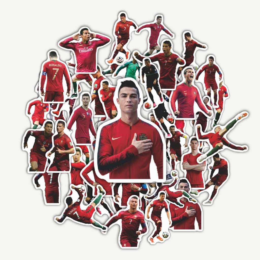 สติ๊กเกอร์แพ็ค CR7 สติ๊กเกอร์ Portugal V2 | สติ๊กเกอร์ TUMBLR | สติ๊กเกอร์แล็ปท็อปสําหรับกระเป๋าเดิน