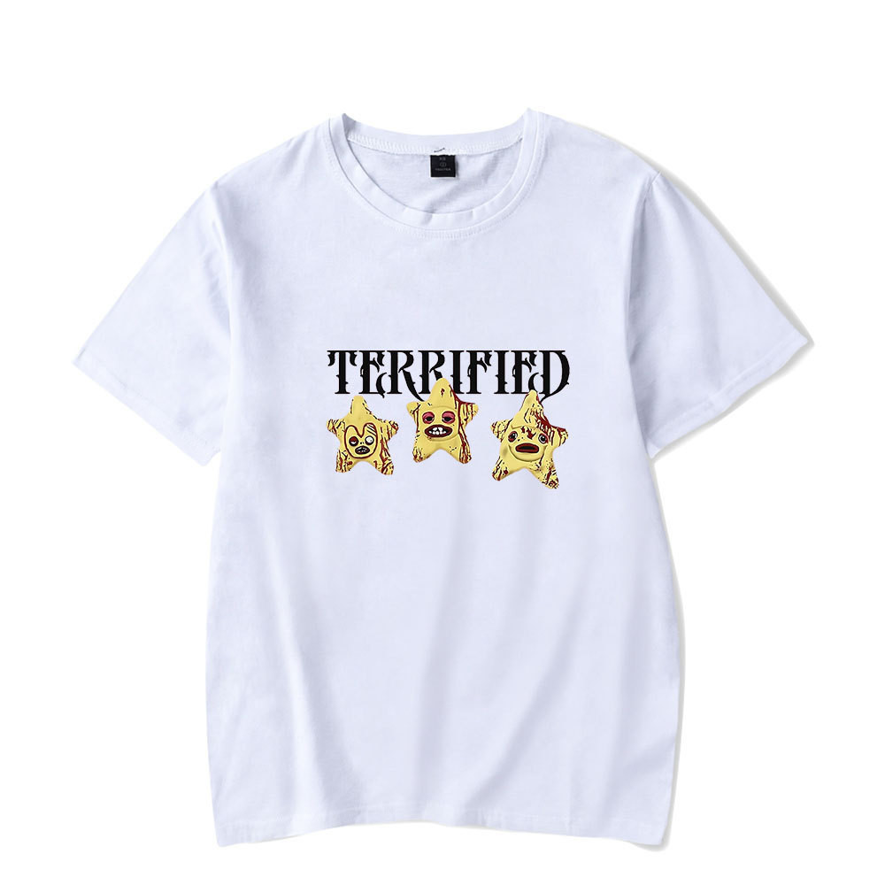 เสื้อยืดแขนสั้น Jazmin Bean สตาร์พิมพ์ลาย สำหรับทั้งผู้หญิงและผู้ชายZXW1