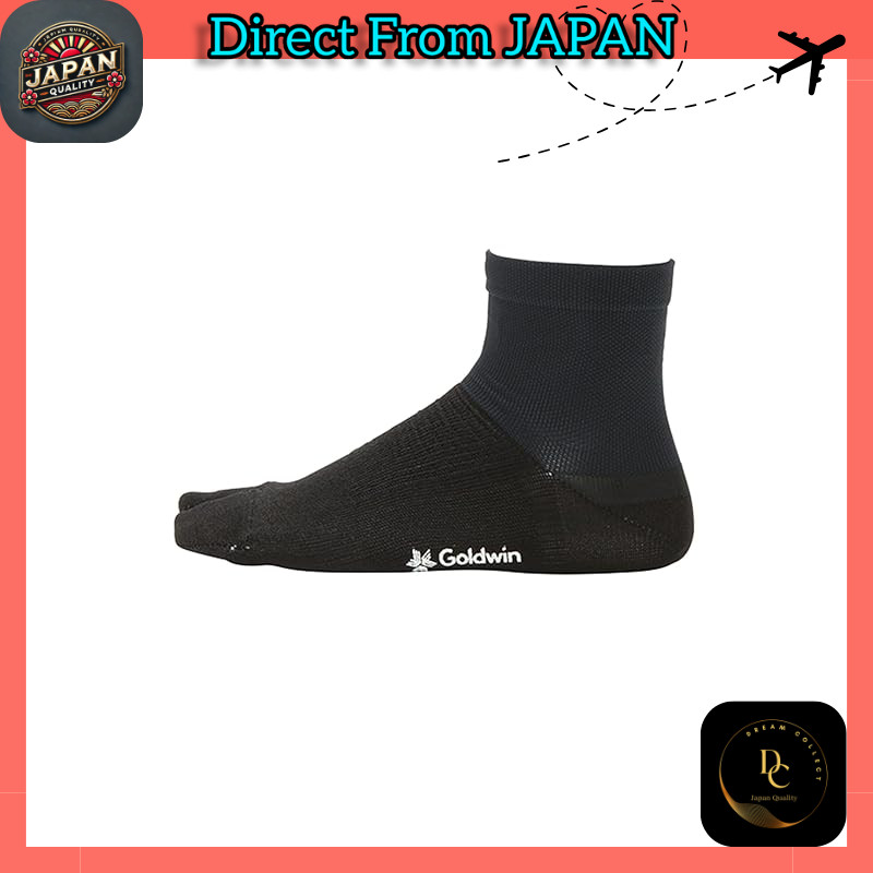 [Goldwin] Paper Fiber Tabi Quarter Socks BLACK 1