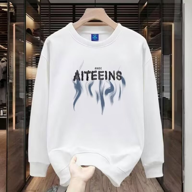 รูปแบบตัวอักษรหลวมรอบคอ 23COD พิมพ์ด้านบน 2025 เสื้อกันหนาวฐาน new2025 ผู้ชายฤดูใบไม้ร่วงเสื้อกันหนา