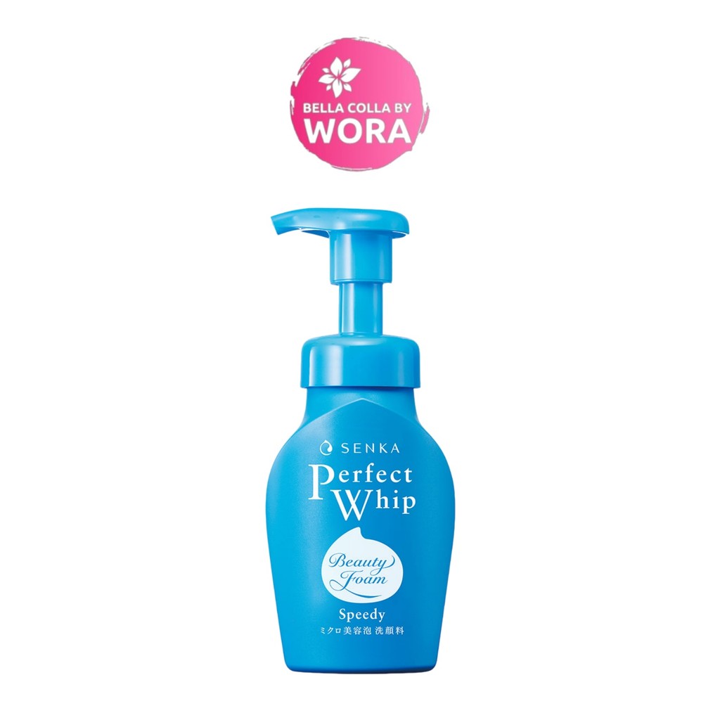 [ของแท้/ฉลากไทย] Senka Perfect Whip Speedy เซนกะ เพอร์เฟ็ค วิป สปีดี้ [150 ml.] วิปโฟมล้างหน้าแบบหัวปั๊ม