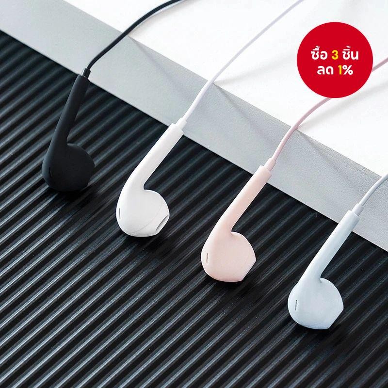 U19 Macaron 3.5 มม.หูฟังแบบมีสายที่มีสีสัน Noice Reduction หูฟังการ์ตูน HIFI คุณภาพเสียงชุดหูฟัง