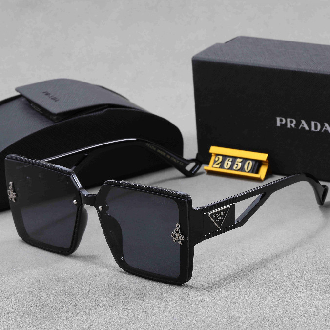 Prada สไตล์ แว่นกันแดดแบบเรียบง่ายสำหรับใช้กลางแจ้ง 2SK2650