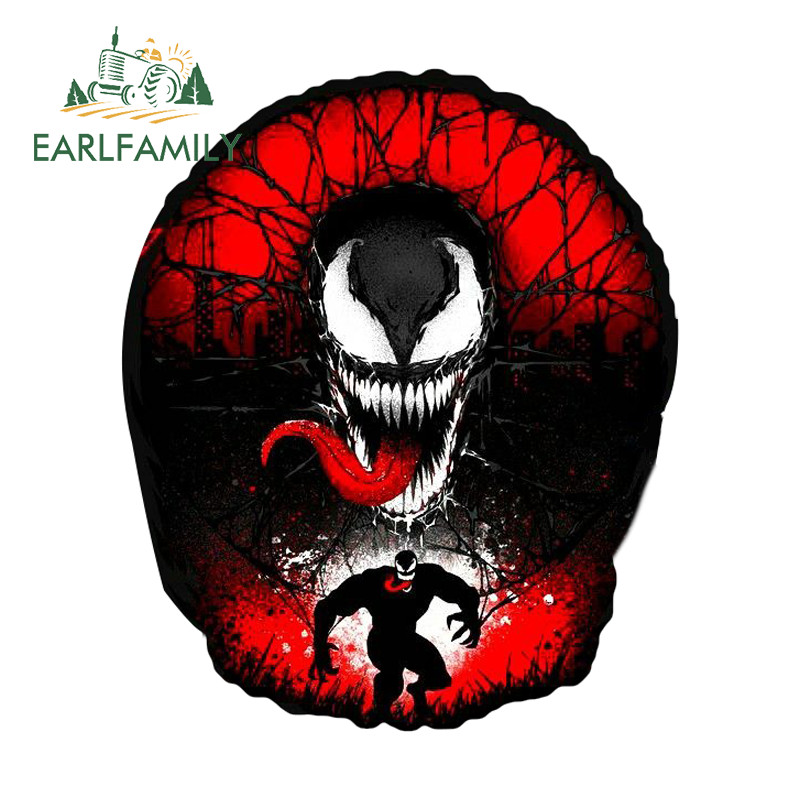 EARLFAMILY Venom อะนิเมะรถสติกเกอร์ที่น่าสนใจกันน้ํา Occlusion Scratch Campervan สเก็ตบอร์ดแล็ปท็อปไวนิล Decal แฟชั่นรถประตู Protector ราคา ถูกที่สุด ดีลบีเคเค แกลเลอรีภาพที่ 5