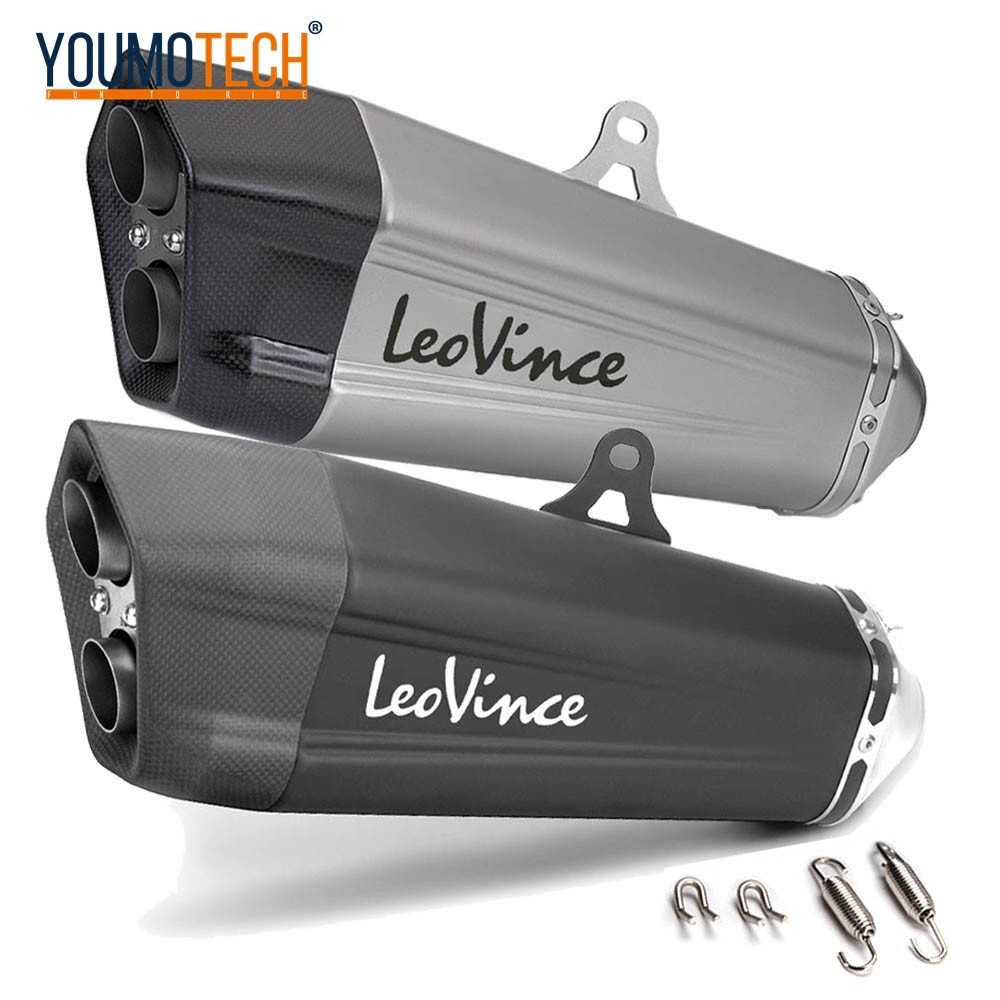 รถจักรยานยนต์ท่อไอเสียท่อไอเสียท่อ Escape moto Pit Dirt Bike ไอเสียท่อหางท่อคาร์บอนไฟเบอร์สําหรับ SU
