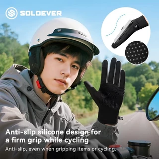 【TH Delivery】SOLOEVER ถุงมือยุทธวิธี ถุงมือมอเตอร์ไซค์ ขับรถมอเตอร์ไซค์ เต็มนิ้ว ระบายอากาศ กันน้ํา ถุงมือ
