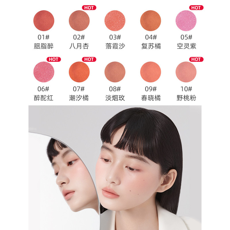 Foreverkey Blush Clay Cream Cloudy Swamm Drunk Nude Makeup Natural Highlight Brightening Contouring 