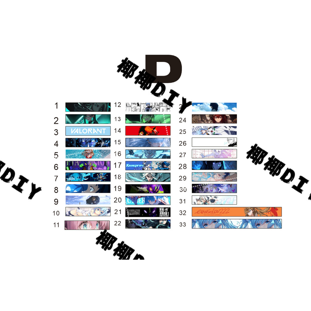 keycaps keyboard คีย์บอร์ดแบบกําหนดเอง Ribbon D Series woothing woothing nano, mad60fire68EZ60/63ATK