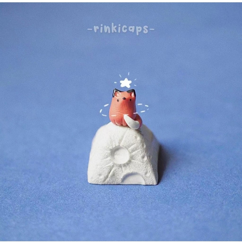 keycap keycap ไทย Moon Little Fox Keycap Little Prince Keycap ที่กําหนดเอง Creative Keycap น่ารักสาม