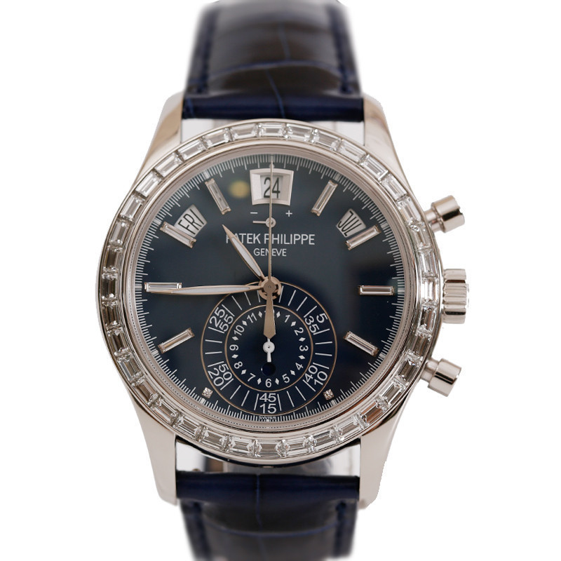 Patek Philippe PP Philippe Philippe 5961P นาฬิกาผู้ชาย PT950 Platinum Diamond อัตโนมัติ Swiss สวมใส่