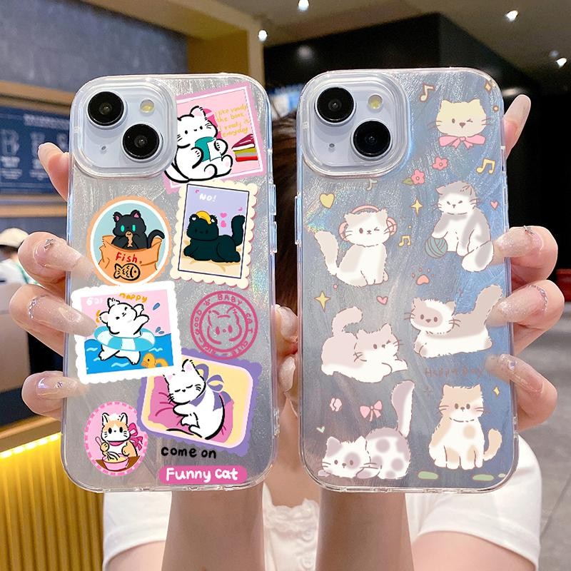 เคสนิ่มสําหรับ IQOO Z7i Z6 5G Neo U1 U1x U5x เคสกันกระแทกแมวเคสโทรศัพท์
