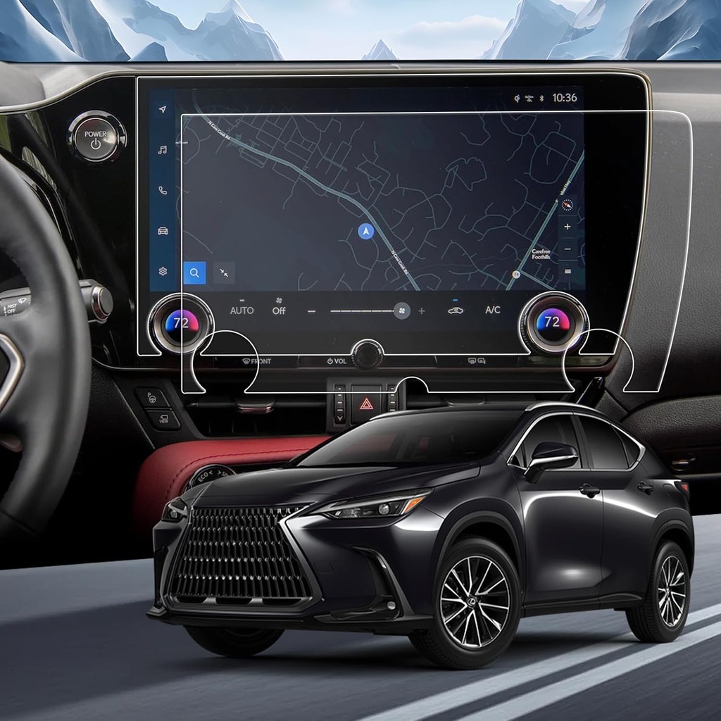 YEE PIN สําหรับ 2025 Lexus NX ป้องกันหน้าจอป้องกันแสงสะท้อนสําหรับ 2022-2025 Lexus NX250/NX350/NX350