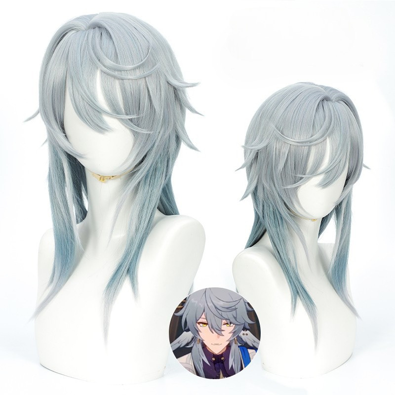 ยุบ Star Rail Sunday cos วิกผม Sunday Gradient สีจําลองหนังศีรษะ