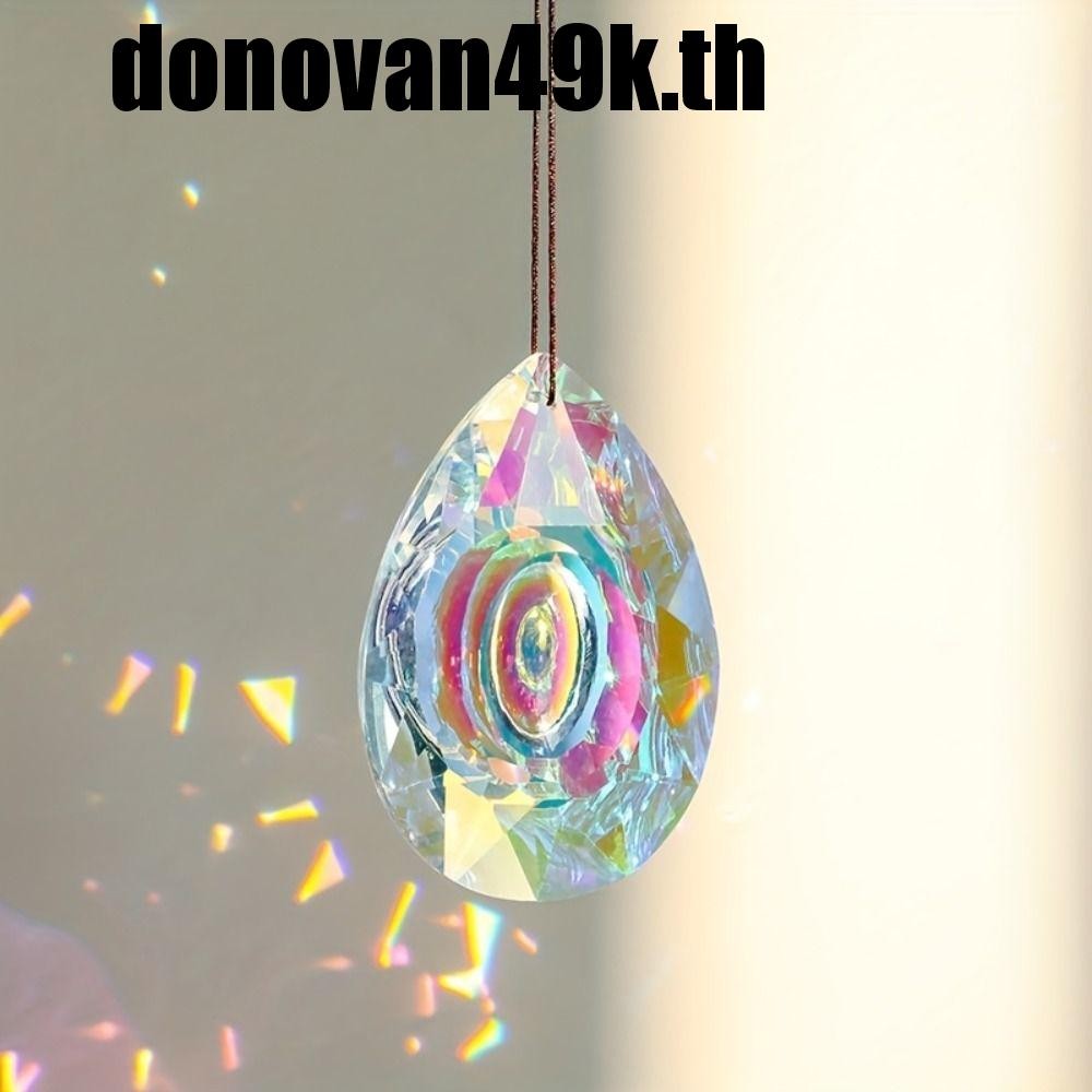 DODONVAN49K จี้คริสตัล Rainbow Makers สี AB พร้อมสวนปริซึม สำหรับประดับและสร้อยคอรถยนต์