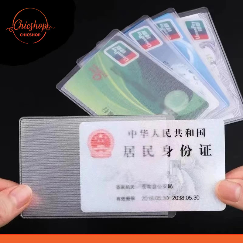 chishop  ซองใส่บัตรประชาชน (8 ซอง) ซองใส่การ์ด ซองใส ใส่การ์ด ซองใส่บัตร atm บัตรเครดิต