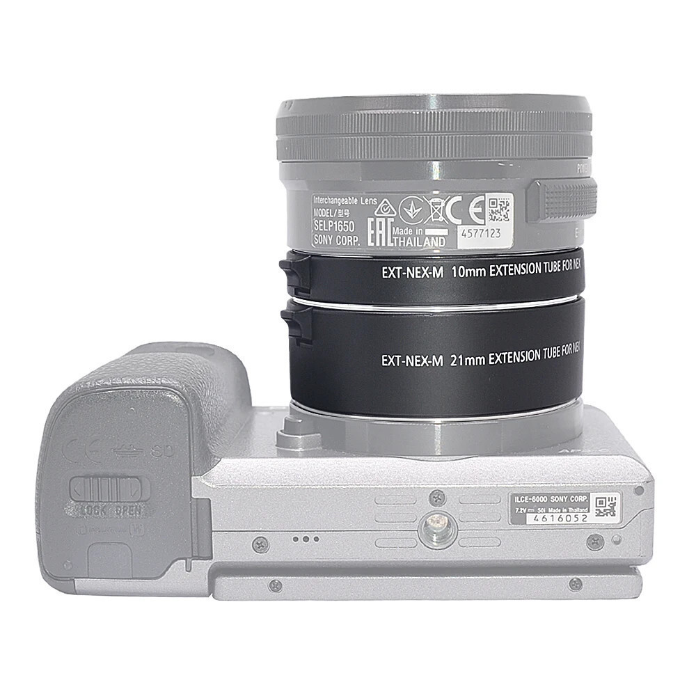 Mcoplus Auto Focus Macro Extension Tube แหวน 10 มม.21 มม.สําหรับ E Mount A7 A7II A7S A7SII NEX7 A630