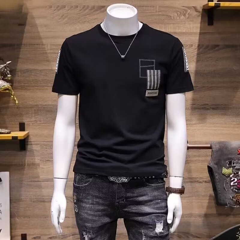 Cod 2025p19 Long Velvet Pure Cotton 230G D931 (Printing) Black and White S-3XLnew23 8XRS