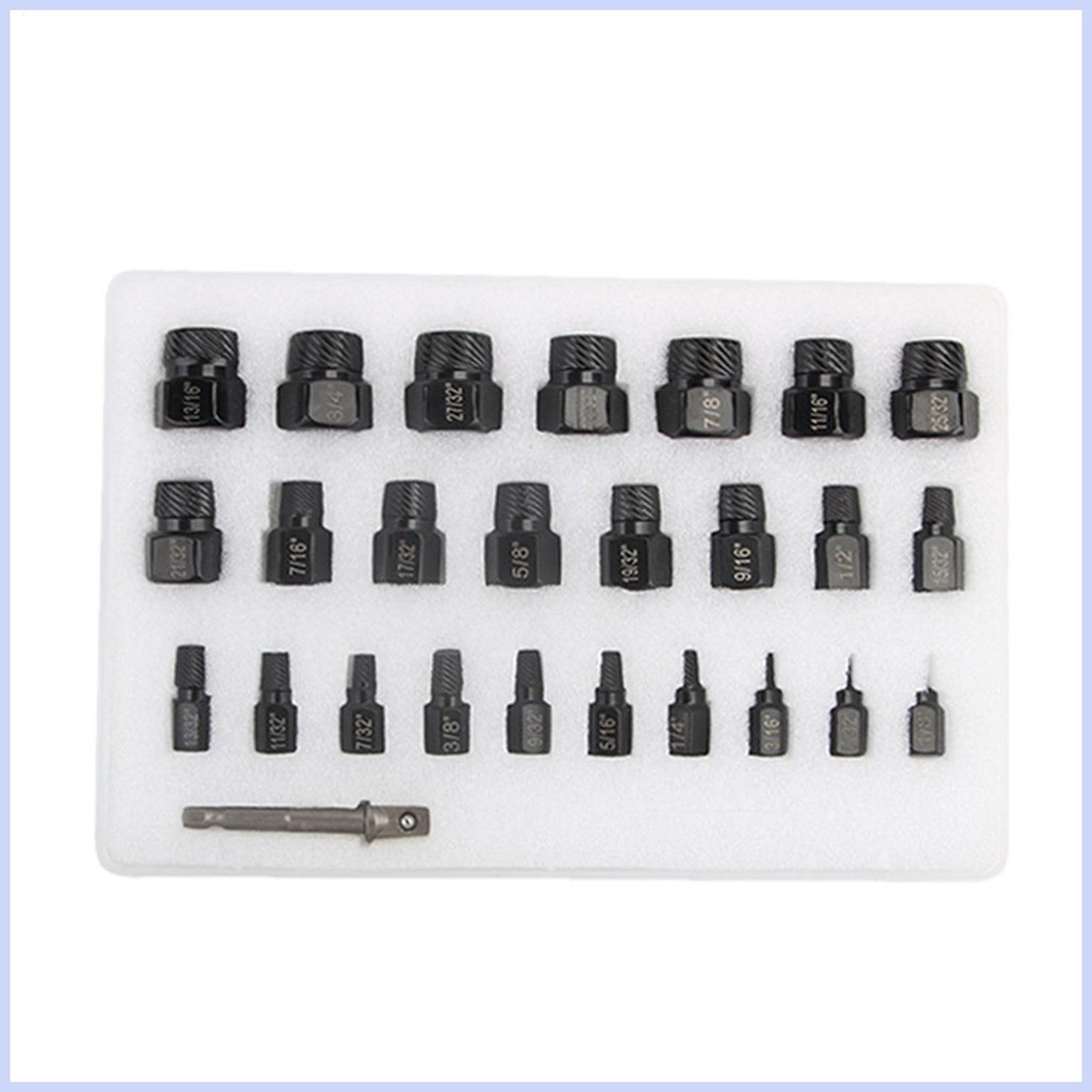 Screw Extractor Set Screw Remover และ Extractor เหล็ก Heavy Duty Bolt Remover Multi-Spline เหล็กซ้าย